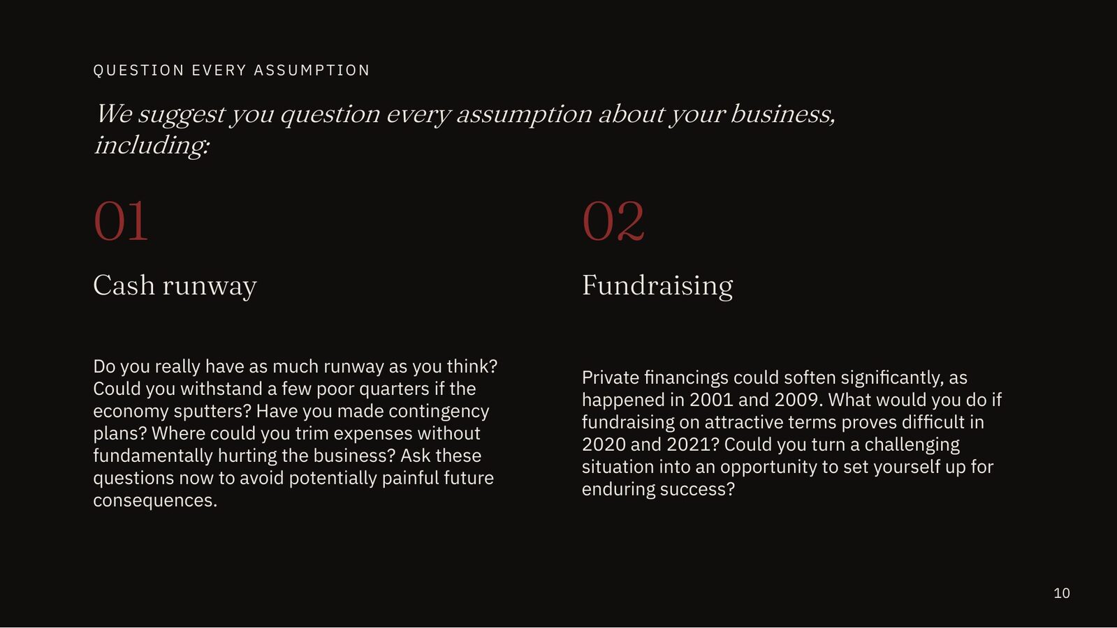 Questions 01 and 02