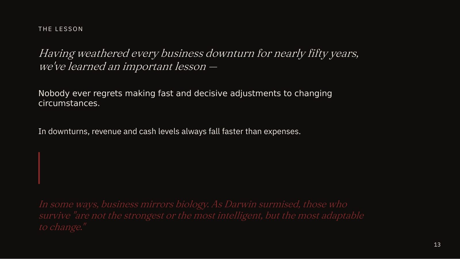 The Lesson slide